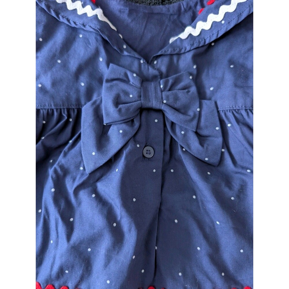 NWT Janie and Jack Baby 6-12 Months Ric Rac Dot Matching Poplin Set Americana... - Picture 5 of 8